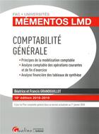 Couverture du livre « Comptabilité générale (édition 2018/2019) » de Beatrice Grandguillot et Francis Grandguillot aux éditions Gualino