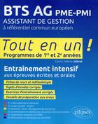 Couverture du livre « Bts ag pme-pmi assistant de gestion a referentiel commun europeen » de Jolivet/Burgle aux éditions Ellipses