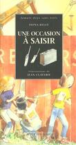 Couverture du livre « Une occasion à saisir » de Kelly Fiona et Claverie Jean aux éditions Actes Sud