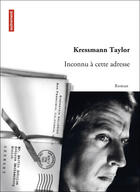 Couverture du livre « Inconnu à cette adresse » de Kathrine Kressmann Taylor aux éditions Autrement