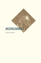 Couverture du livre « Monument » de Bernard Heizmann aux éditions Mediapop