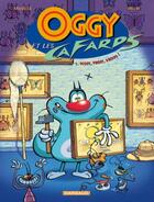 Couverture du livre « Oggy et les cafards t.1 : plouf, prouf, vrooo ! » de Diego Aranega et Frevin aux éditions Dargaud