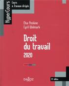 Couverture du livre « Droit du travail (édition 2019) (13e édition) » de Elsa Peskine et Cyril Wolmarik aux éditions Dalloz