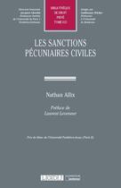 Couverture du livre « Les sanctions pécuniaires civiles » de Nathan Allix aux éditions Lgdj