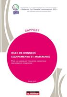 Couverture du livre « Base de données équipements et matériaux » de  aux éditions Le Moniteur