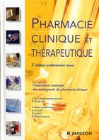 Couverture du livre « Pharmacie clinique et thérapeutique (3e édition) » de Anepc aux éditions Elsevier-masson