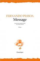 Couverture du livre « Message » de Fernando Pessoa aux éditions Chandeigne