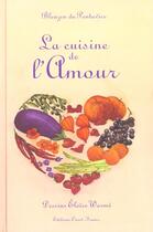 Couverture du livre « La cuisine de l'amour » de Bleuzen Du Pontavice aux éditions Ouest France