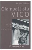 Couverture du livre « Giambattista Vico » de Jacques Chabot aux éditions Edisud