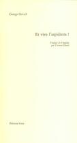 Couverture du livre « Et vive l'aspidistra ! » de George Orwell aux éditions Ivrea