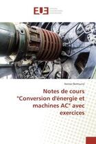 Couverture du livre « Notes de cours 