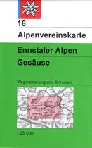 Couverture du livre « Alpenvereinskarte ; ennstaler Alpen ; Gesäuse » de  aux éditions Alpen Veiren