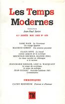 Couverture du livre « Revue Les temps modernes » de Collectif Gallimard aux éditions Gallimard