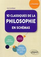 Couverture du livre « 10 classiques de la philosophie en schémas » de Anne Lemetayer aux éditions Ellipses