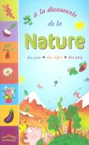 Couverture du livre « À la découverte ; de la nature » de  aux éditions Ctp Rue Des Enfants