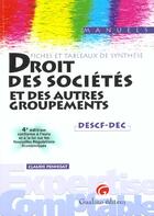 Couverture du livre « Fiches et tableaux de synthese droit de societes decf epreuve n 1 » de Claude Penhoat aux éditions Gualino