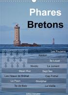 Couverture du livre « Phares bretons calendrier mural 2020 din a3 vertical - phares de bretagne calendrier » de Beno T Etienne aux éditions Calvendo