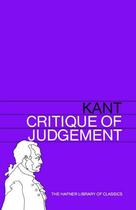 Couverture du livre « Critique of Judgement » de Immanuel Kant aux éditions Free Press