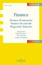 Couverture du livre « Finance d'entreprise ; finance de marché ; diagnostic financier (2e édition) » de Gillet Roland aux éditions Dalloz