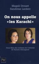 Couverture du livre « On nous appelle 'les karachi' » de Drouet/Leclerc aux éditions 12-21