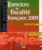 Couverture du livre « Exercices de fiscalité française 2009 » de Grandguillot/Noel aux éditions Gualino
