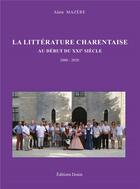 Couverture du livre « LITTERATURE CHARENTAISE » de Alain Mazere aux éditions Douin