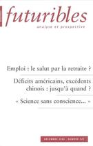 Couverture du livre « Emploi ; le salut par la retraite ? » de Parant/Delalande aux éditions Futuribles