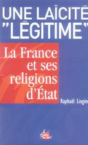 Couverture du livre « Une laïcité 