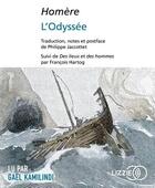 Couverture du livre « L'odyssee » de Homere aux éditions Lizzie