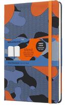 Couverture du livre « Carnet blend nomad ligné grand format orange camouflage » de Moleskine aux éditions Moleskine Papet