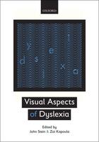 Couverture du livre « Visual Aspects of Dyslexia » de John Stein aux éditions Oup Oxford