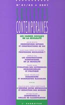 Couverture du livre « SOCIETES CONTEMPORAINES n.41 : les cadres sociaux de la sexualité » de Societes Contemporaines aux éditions Editions L'harmattan