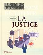 Couverture du livre « 100 infographies pour déchiffrer la justice » de Emmanuel Pierrat aux éditions La Martiniere
