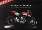 Couverture du livre « Agenda-calendrier motos de légende 2014 » de  aux éditions Hugo Image