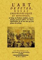 Couverture du livre « L'art de péter, essai théori-physique et méthodique » de Hurtault aux éditions Maxtor