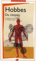 Couverture du livre « Du citoyen » de Thomas Hobbes aux éditions Flammarion