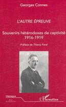 Couverture du livre « L'autre epreuve » de Georges Connes aux éditions Editions L'harmattan