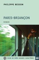 Couverture du livre « Paris-Briancon » de Philippe Besson aux éditions Voir De Pres