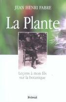 Couverture du livre « Plante » de Fabre Jh aux éditions Privat
