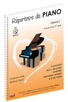 Couverture du livre « REPERTOIRE DE PIANO VOL 3 + CD » de Christophe Astie et Benjamin Barria aux éditions F2m