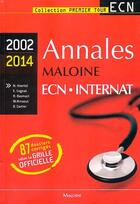 Couverture du livre « Annales maloine ecn 2002 - 2014 » de Hoertel N aux éditions Maloine