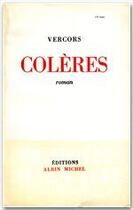 Couverture du livre « Colères » de Vercors aux éditions Albin Michel
