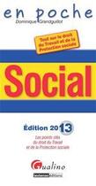 Couverture du livre « Social (édition 2013) » de Dominique Grandguillot aux éditions Gualino