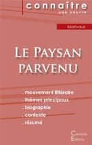 Couverture du livre « Le paysan parvenu, de Marivaux » de  aux éditions Editions Du Cenacle