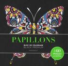 Couverture du livre « Bloc de coloriage black premium ; papillons ; bloc de coloriage » de  aux éditions Marabout