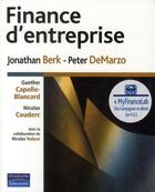 Couverture du livre « Finance d'entreprise » de Jonathan Berk et Peter Demarzo aux éditions Pearson