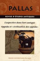 Couverture du livre « Revue Pallas » de Christian Rico aux éditions Pu Du Mirail