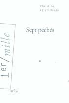 Couverture du livre « Sept peches » de Feret-Fleury C. aux éditions Arlea