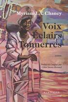 Couverture du livre « Voix, éclairs, tonnerres » de Myriam J. A. Chancy aux éditions Remue Menage