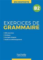 Couverture du livre « En contexte : exercices de grammaire b2 + audio mp3 + corriges » de Akyuz/Gliemann aux éditions Hachette Fle